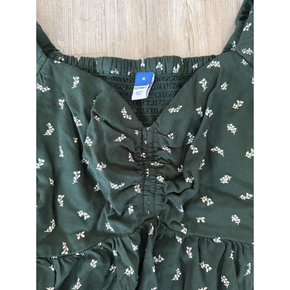 Old Navy Floral Puff Sleeve Top Medium